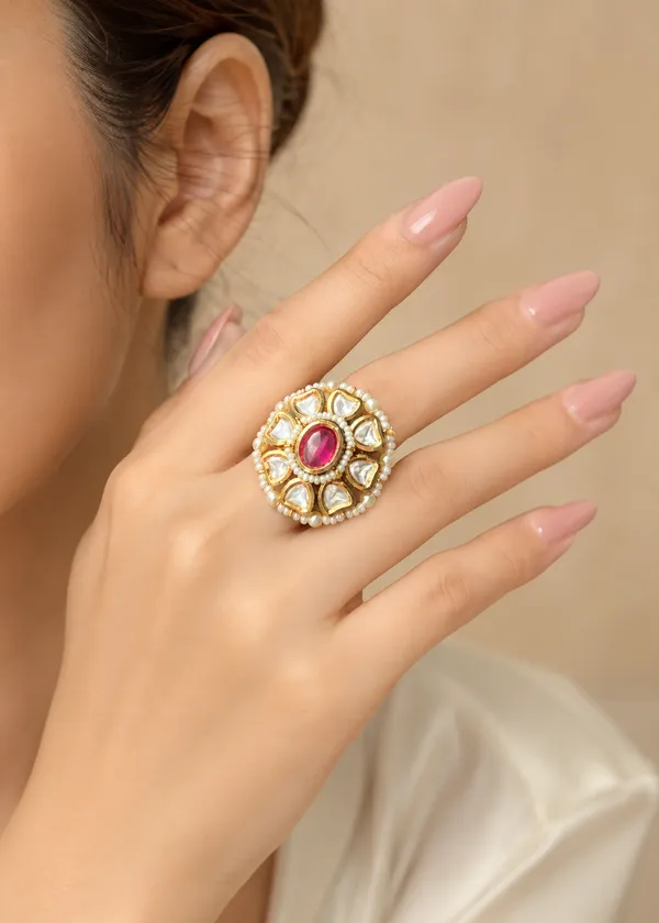 Raani_Polki_Kundan_Cocktail_Ring