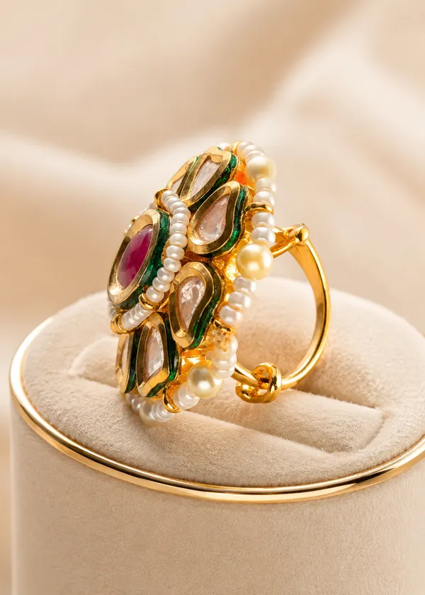 Raani_Polki_Kundan_Cocktail_Ring