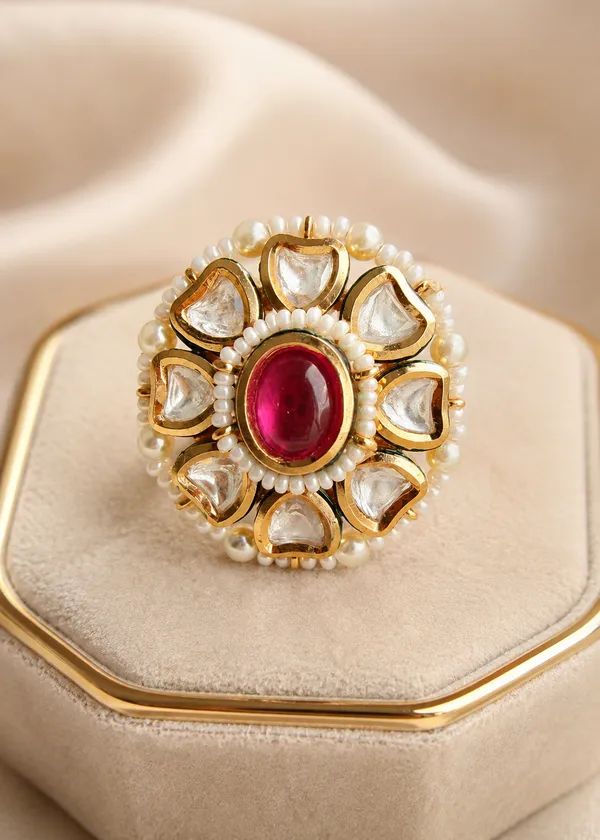 Raani_Polki_Kundan_Cocktail_Ring