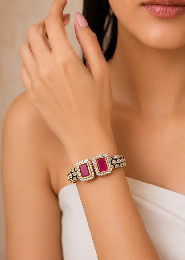 Maharani_Ruby_Royale_Statement_Bracelet