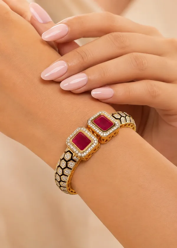 Maharani_Ruby_Royale_Statement_Bracelet