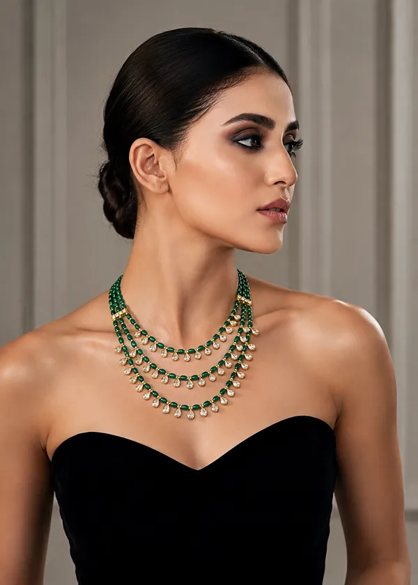 Green_Moissanite_3_Layered_Noor_Royale_Kundan_Necklace