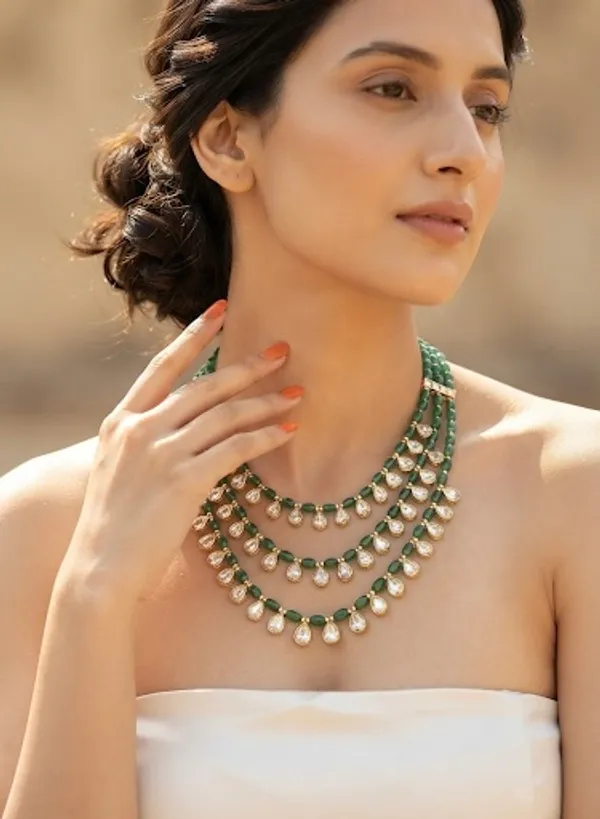 Green_Moissanite_3_Layered_Noor_Royale_Kundan_Necklace