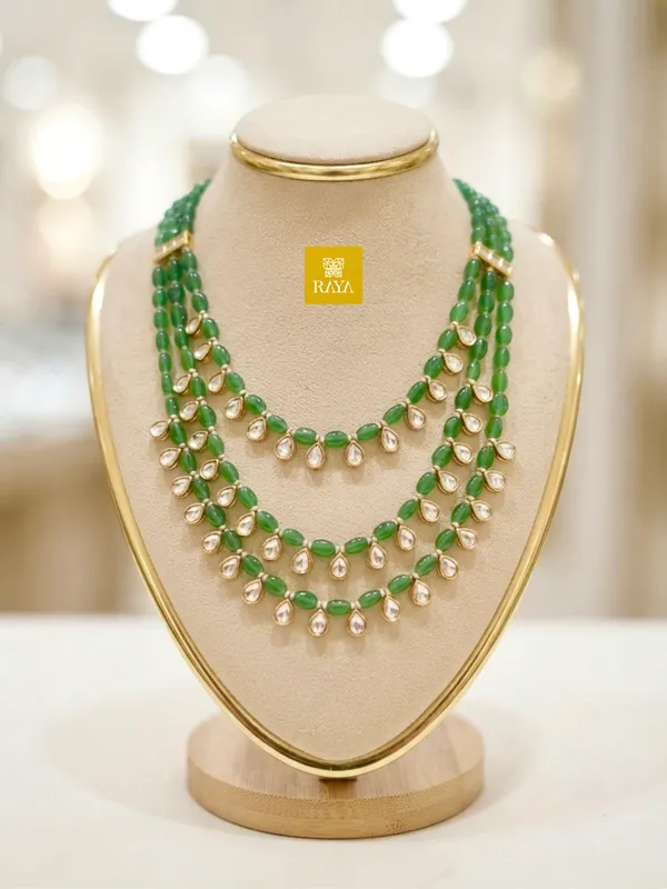 Green_Moissanite_3_Layered_Noor_Royale_Kundan_Necklace