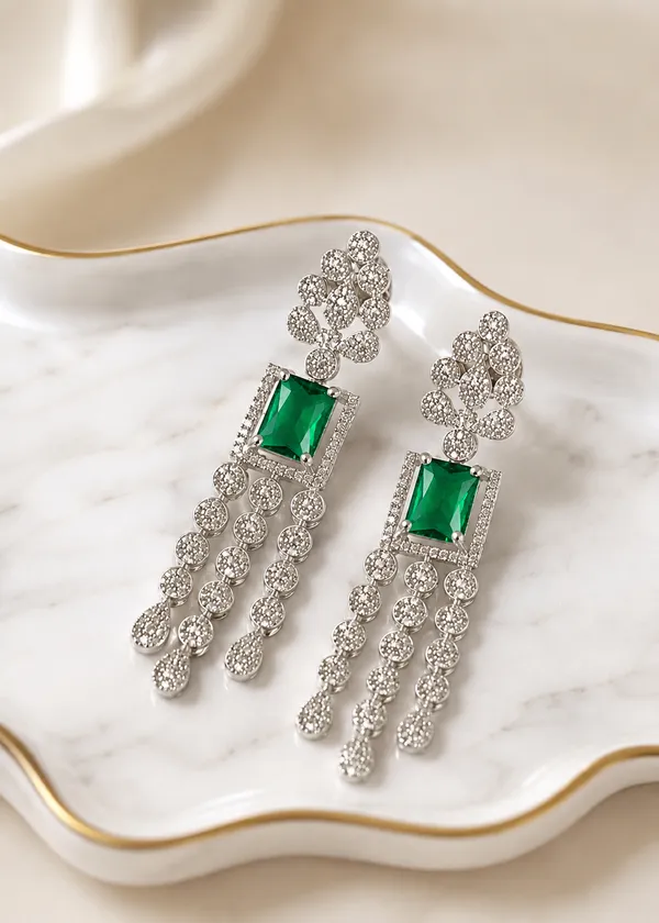 Aurelia_Emerald_Green_Long_Tassel_Drop_Earrings