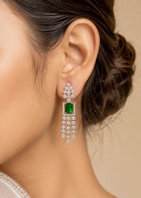 Aurelia_Emerald_Green_Long_Tassel_Drop_Earrings