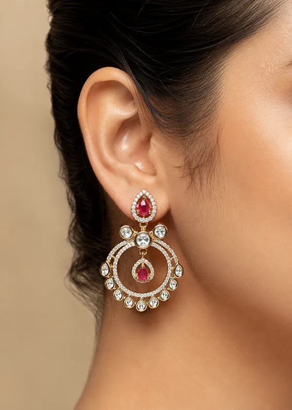 Navya_Empress_Polki_&_Ruby_Chandbali_Earrings