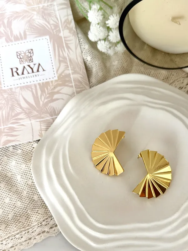 18kt_Gold_Plated_Palm_Fans_Earrings
