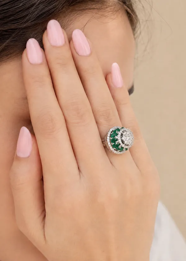 Emerald_Anastasia_Floral_Cocktail_Ring