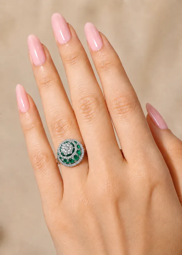 Emerald_Anastasia_Floral_Cocktail_Ring