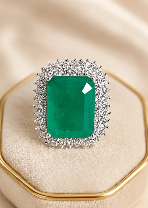 Exquisite_Emerald_Double_Halo_Cocktail_Ring