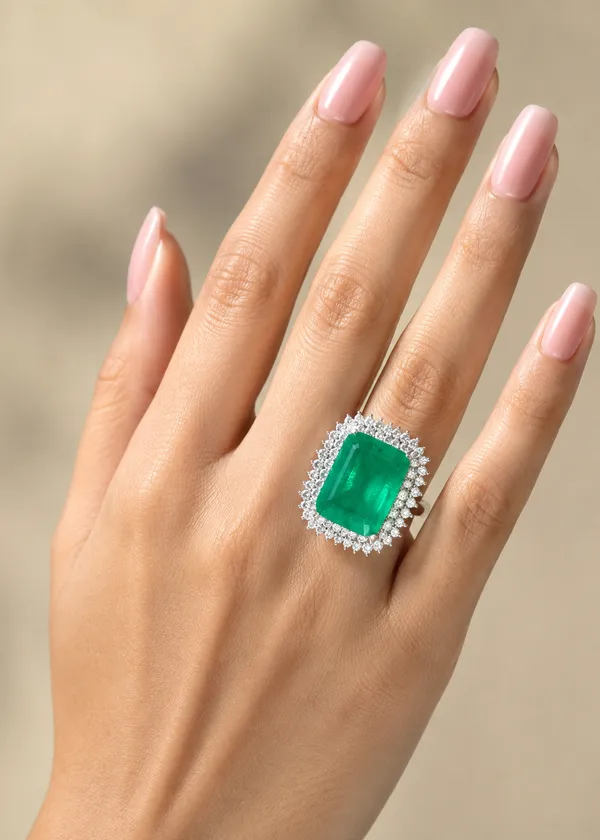 Exquisite_Emerald_Double_Halo_Cocktail_Ring