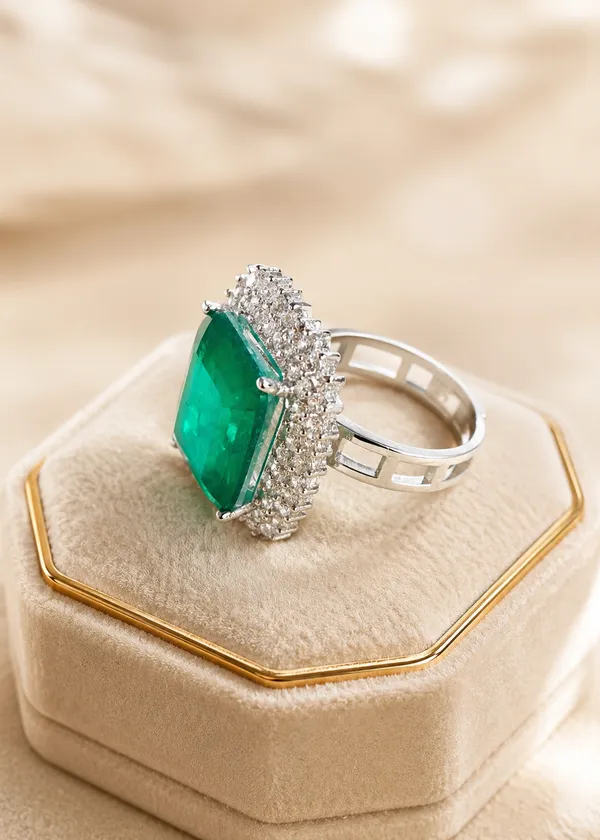 Exquisite_Emerald_Double_Halo_Cocktail_Ring