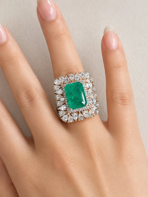 Nita_Ambani_Inspired_Outstanding_Emerald_Diamonds_Ring