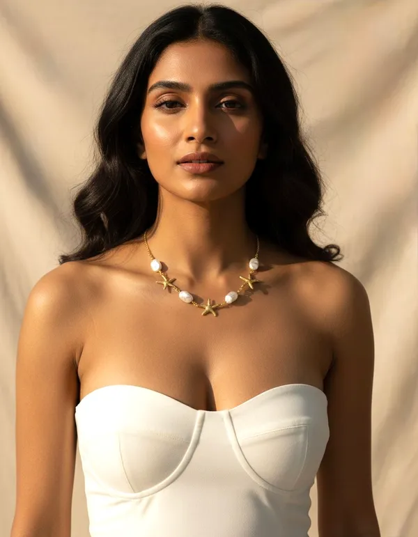 Starfish_Baroque_Pearl_Beach_Necklace