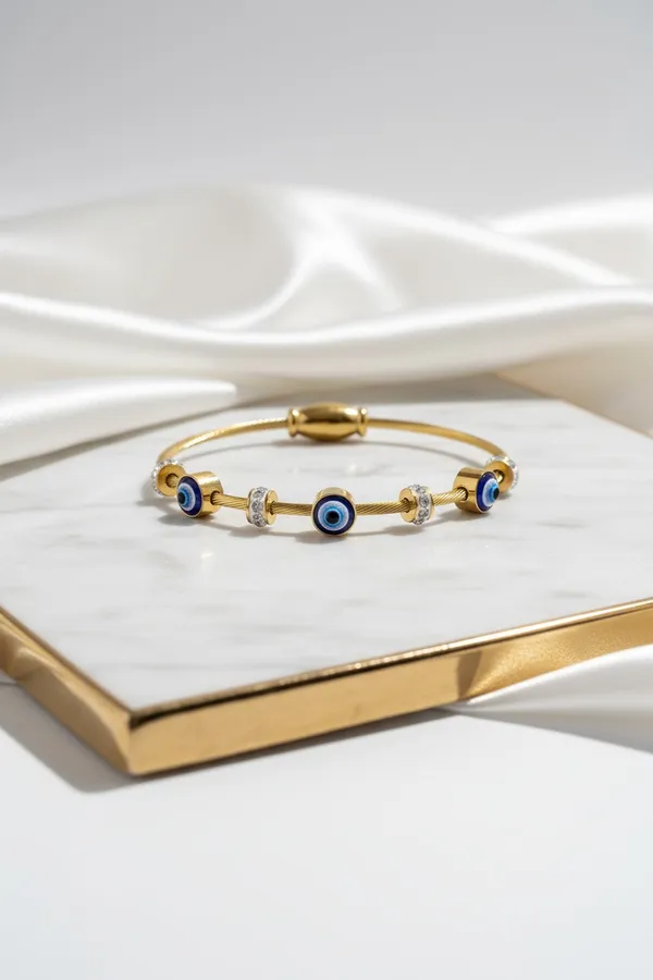 Classic_Evil_Eye_Magnet_Gold_Bangle_Bracelet