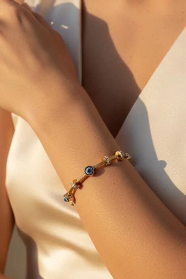 Classic_Evil_Eye_Magnet_Gold_Bangle_Bracelet