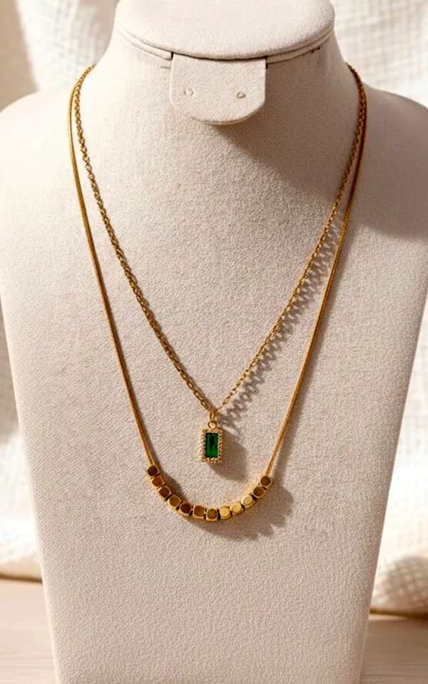 Emerald_Elegance_Double_Layered_Necklace