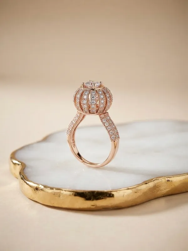 Melissa_Solitaire_Halo_Gold_Statement_Ring