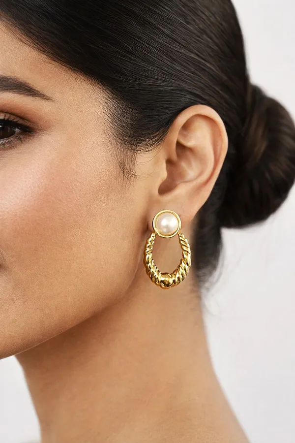 Pearl_Rope_18kt_Gold_Plated_Earrings