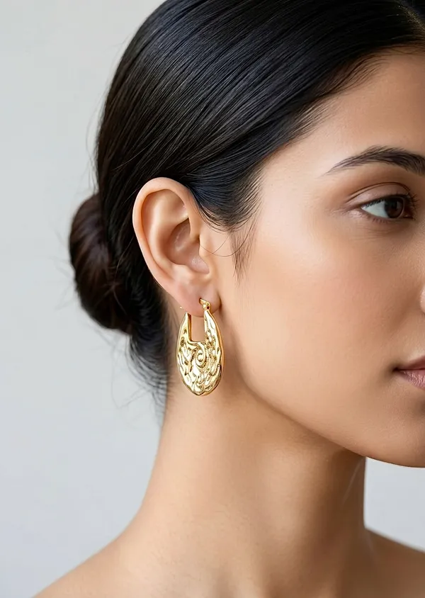 18kt_Gold_Plated_Hammered_Everyday_Luxe_Hoop_Earrings