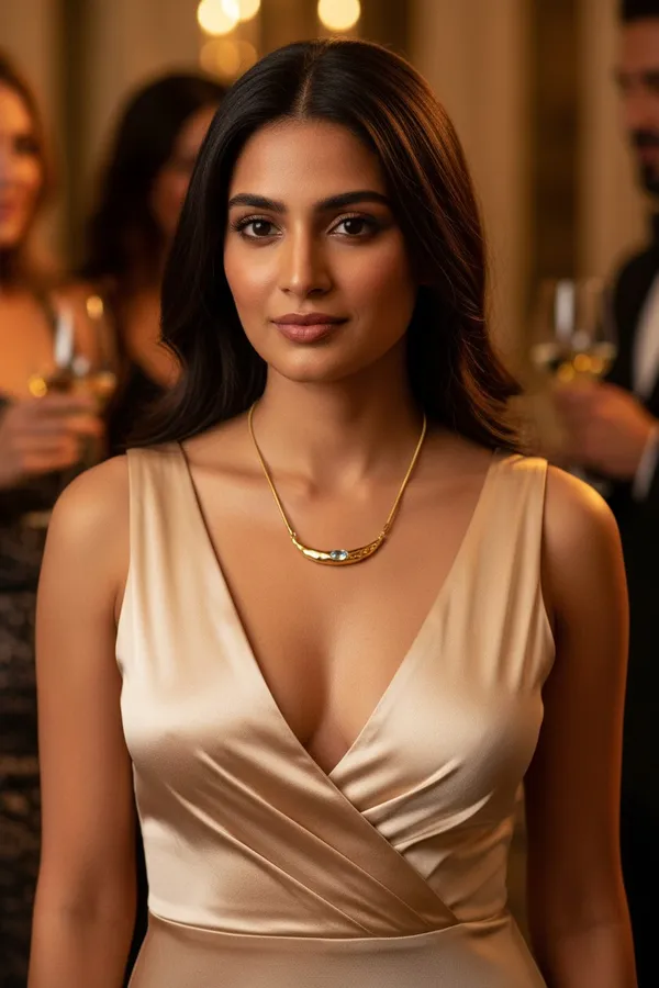 Rossa_Gold_Plated_Zircon_Stud_Arc_Statement_Necklace