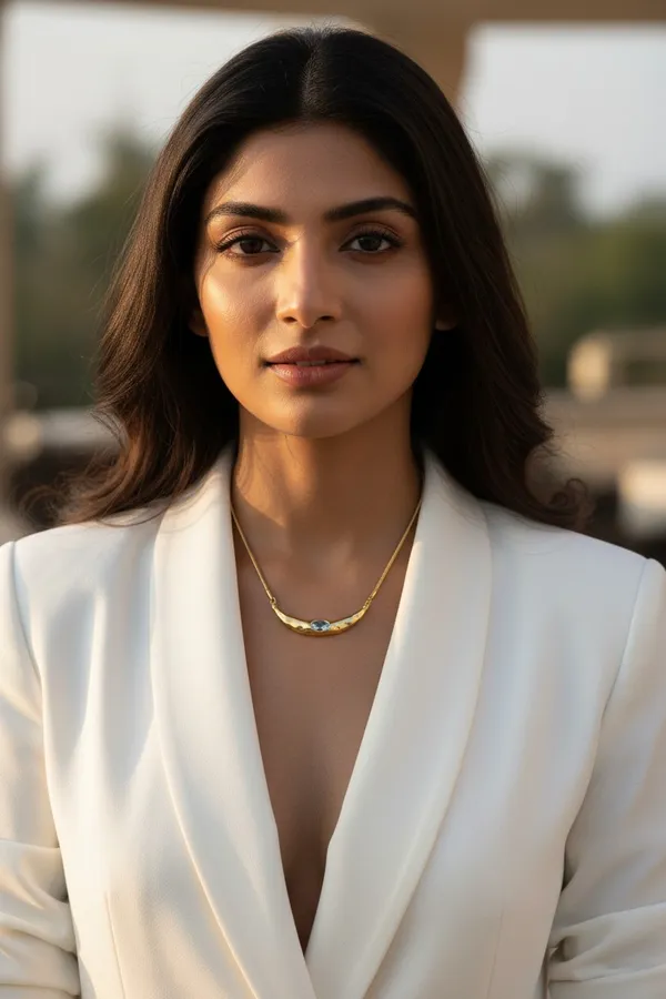 Rossa_Gold_Plated_Zircon_Stud_Arc_Statement_Necklace