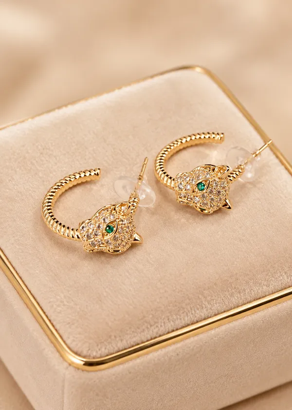 Cleopatra_Gold_Emerald_Panther_Earrings