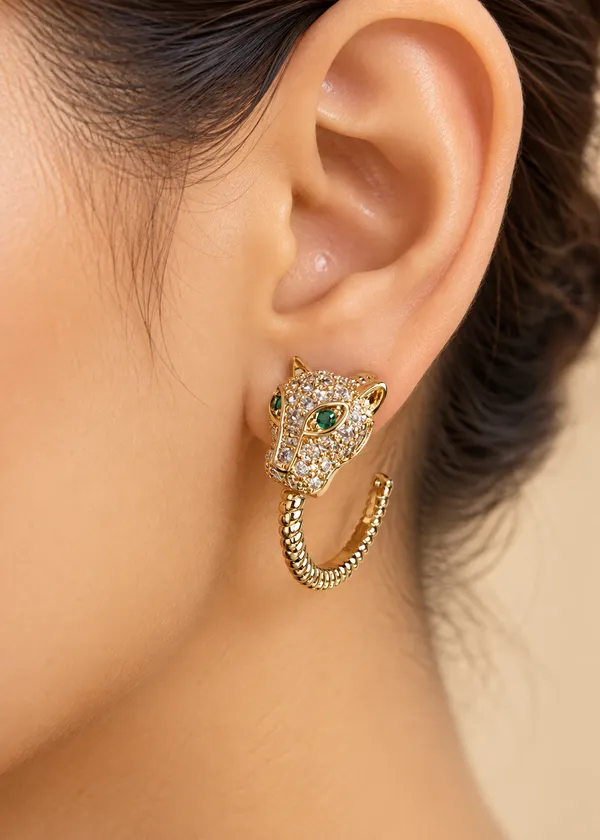 Cleopatra_Gold_Emerald_Panther_Earrings