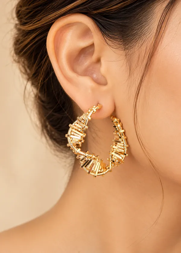 Sienna_Gold_Plated_Sculpted_Hoops_Earrings