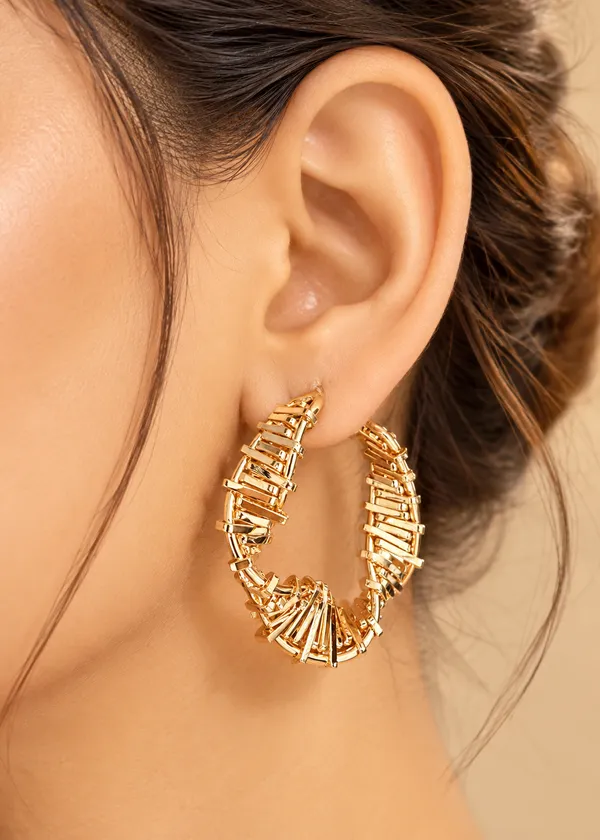 Sienna_Gold_Plated_Sculpted_Hoops_Earrings