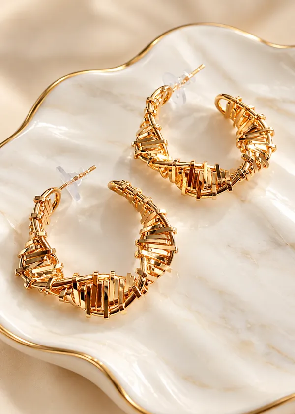 Sienna_Gold_Plated_Sculpted_Hoops_Earrings