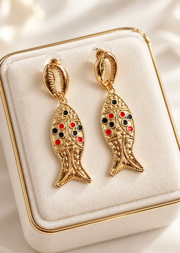 Coralia_Gold_Plated_Fish_Charm_Luxe_Earrings