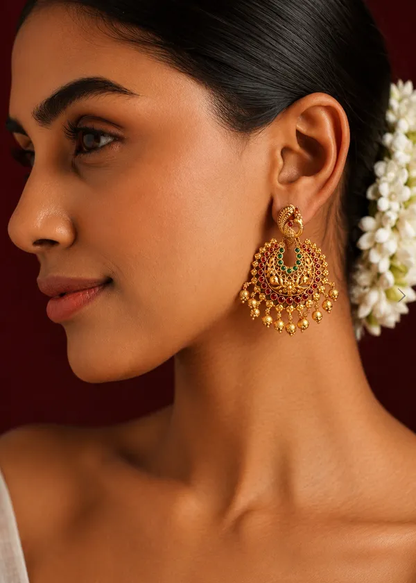 Rivaayat_Antique_Gold_Royal_Jhumkas_Earrings