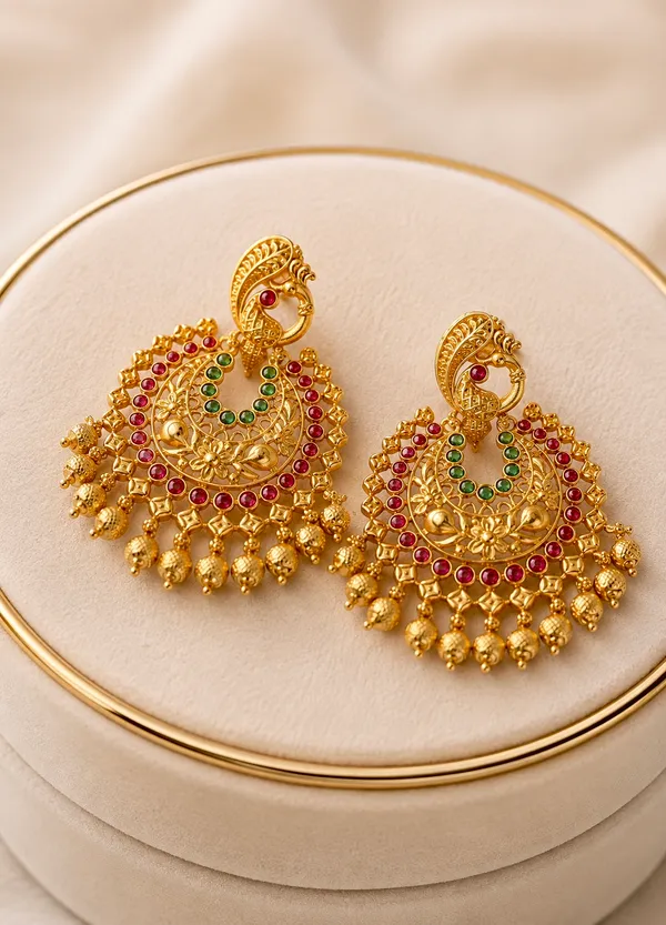 Rivaayat_Antique_Gold_Royal_Jhumkas_Earrings