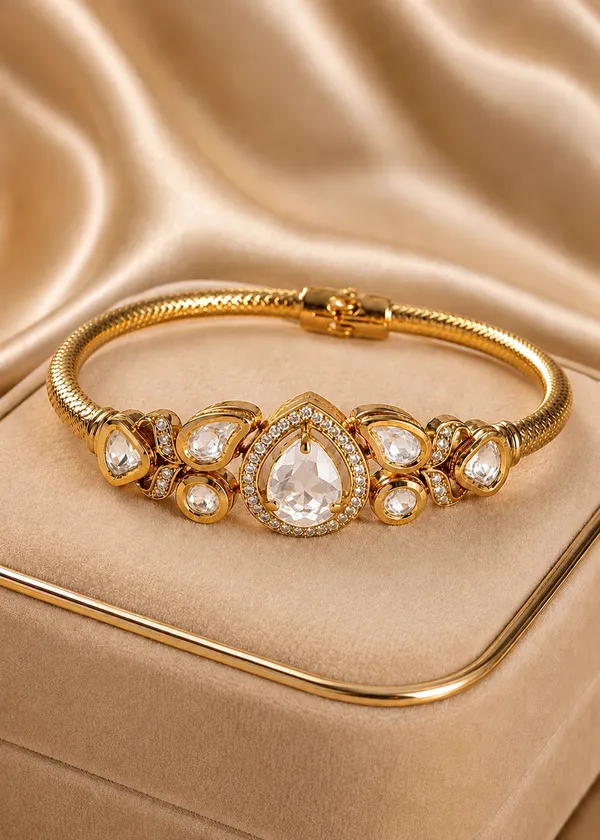 Royale_Moissanite_Polki_Kundan_Front_Opening_Bangle_Bracelet