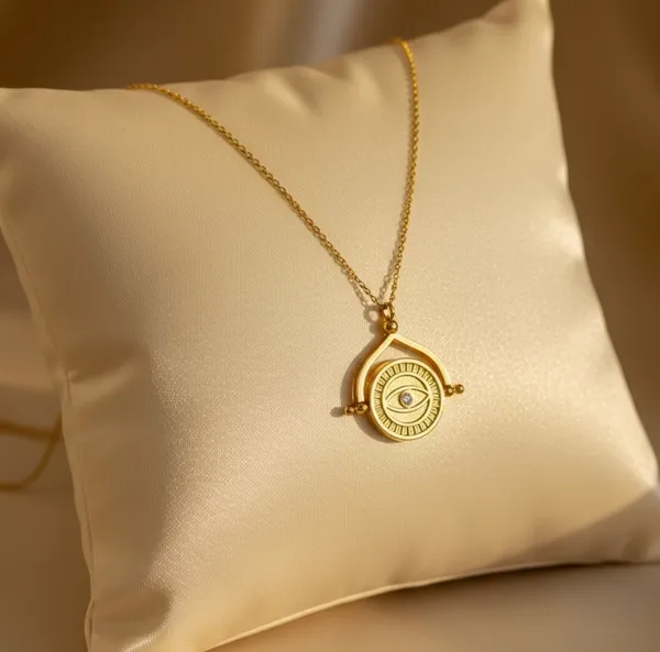 18Kt_Gold_Plated_Evil_Eye_Zircon_Stud_Necklace