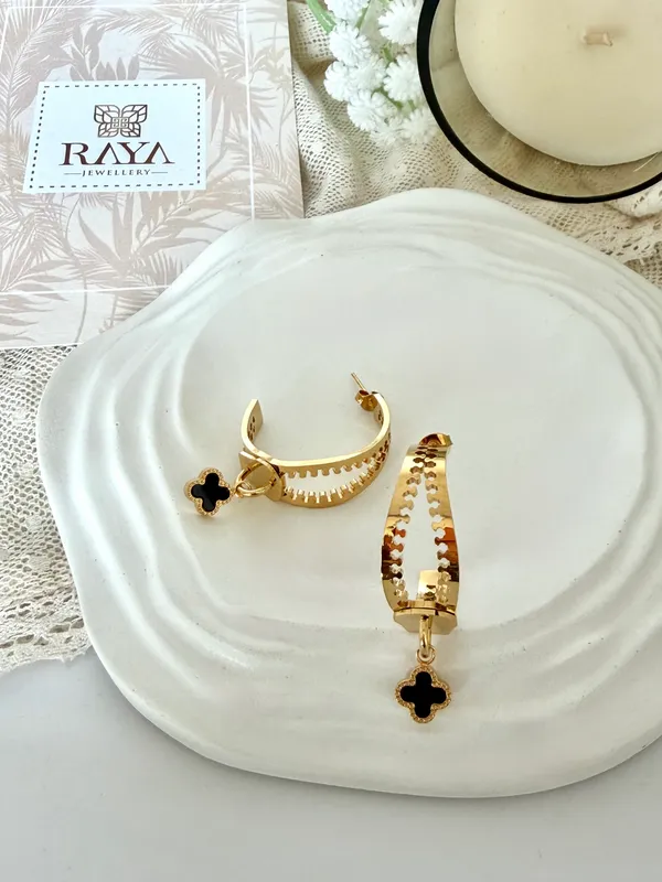 Classic_Clover_18kt_Gold_Plated_Hoop_Danglers