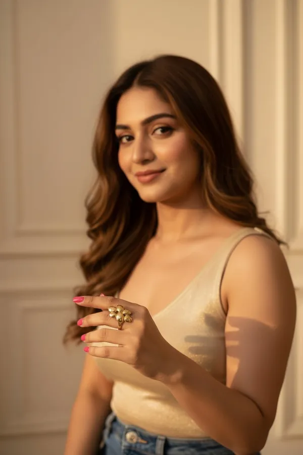 Julia_Flower_Chunky_Adjustable_Ring