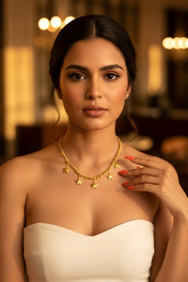 18Kt_Gold_Plated_Stars_Charm_Luxe_Necklace