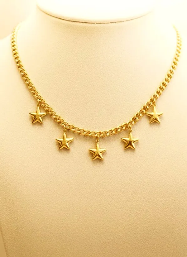 18Kt_Gold_Plated_Stars_Charm_Luxe_Necklace