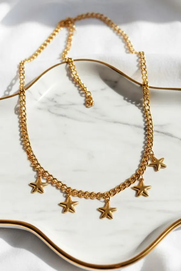 18Kt_Gold_Plated_Stars_Charm_Luxe_Necklace