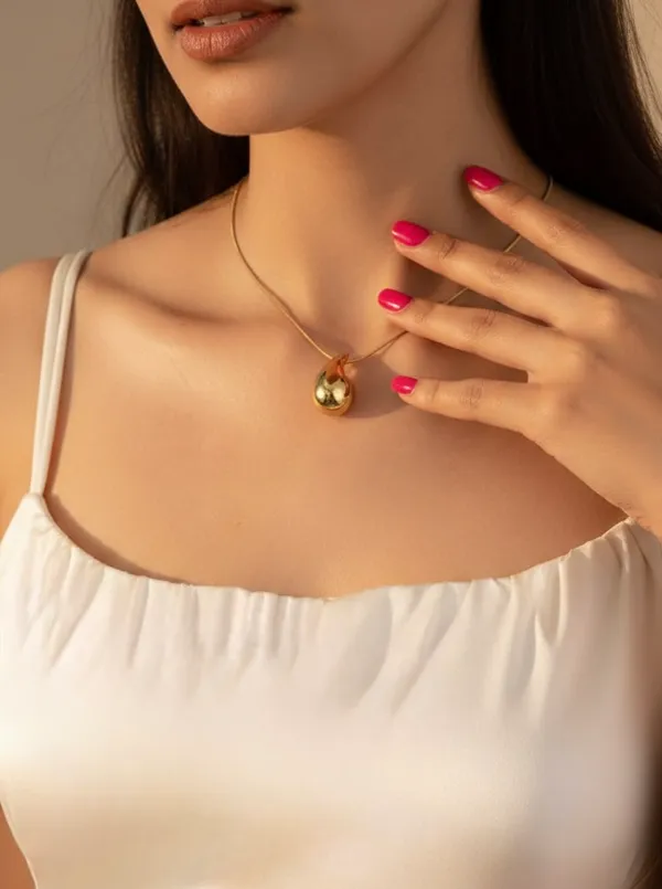 18Kt_Gold_Plated_Droplet_Necklace