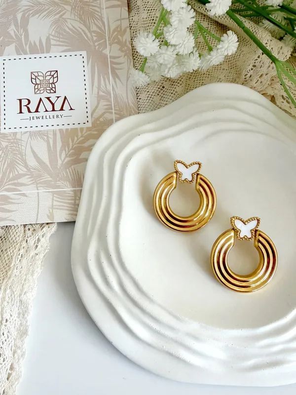 Butterfly_Swirl_8Kt_Gold_Plated_Stud_Earrings