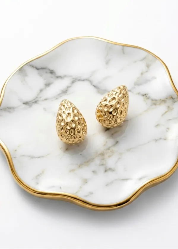 18kt_Gold_Plated_Hammered_Drops_Studs