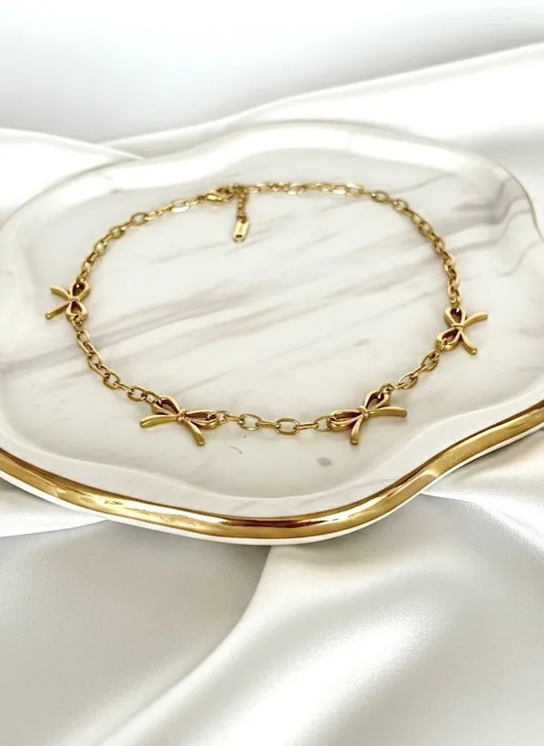 18Kt_Gold_Plated_Cute_Bow_Necklace