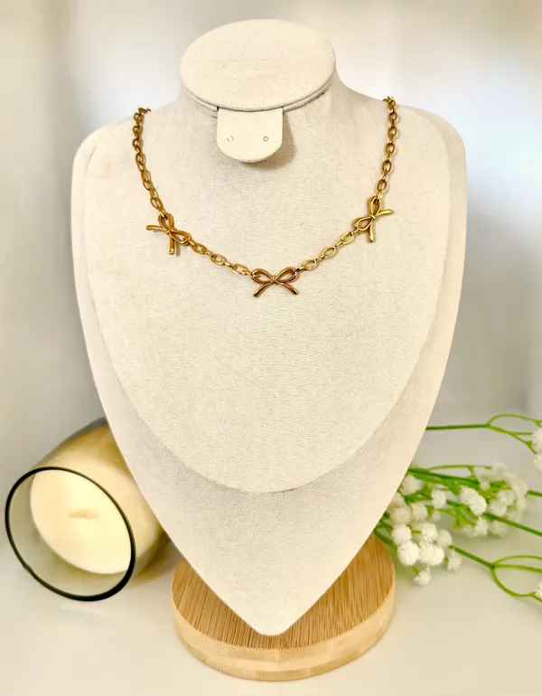 18Kt_Gold_Plated_Cute_Bow_Necklace