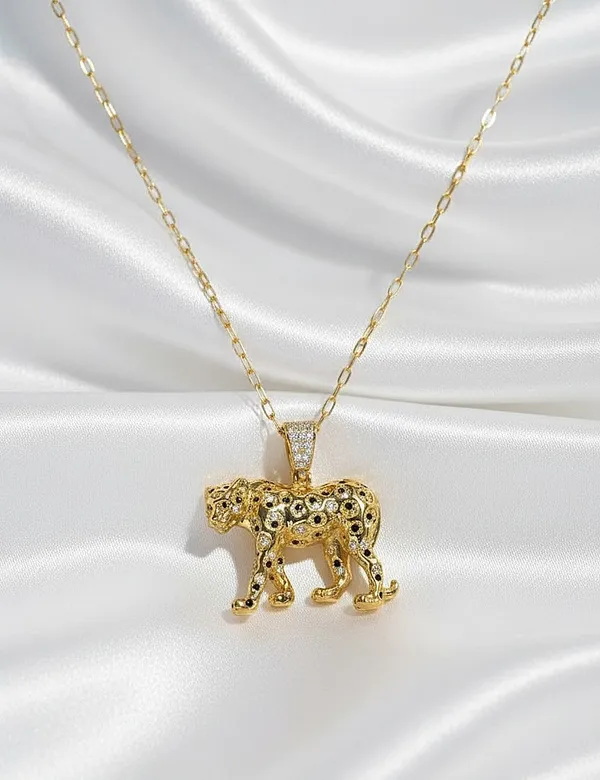 Zirconia_Panther_18_Kt_Gold_Plated_Luxe_Necklace