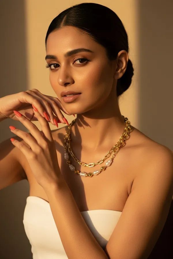 Sophie_Baroque_Pearl_Chain_Link_Double_Layered_Necklace