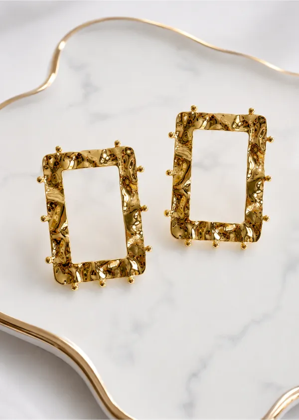 Hammered_Rectangle_Statement_Stud_Earrings